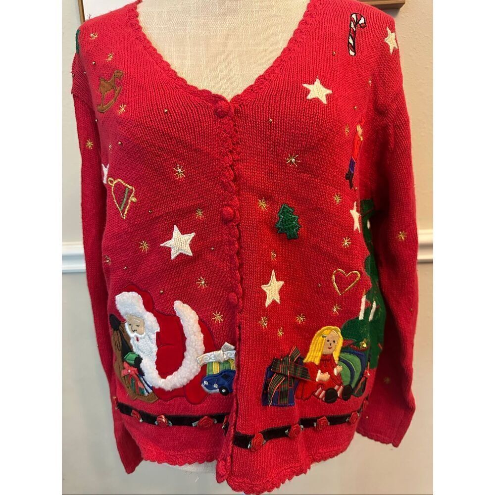 Vintage Deadstock Christmas Vest Size Small NWT
